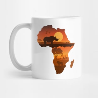 Africa Map Mug